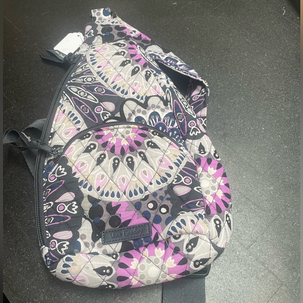 Vera Bradley Essential Compact Sling Backpack Mimosa Medallion